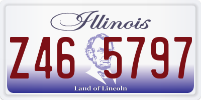 IL license plate Z465797