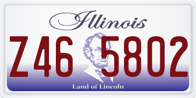 IL license plate Z465802