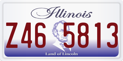 IL license plate Z465813