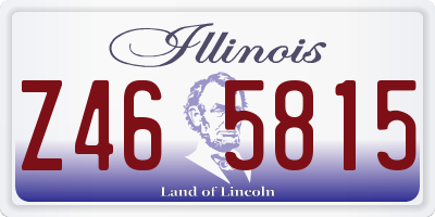 IL license plate Z465815