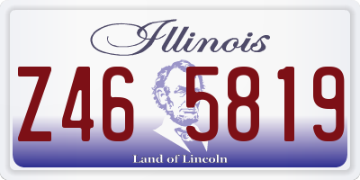 IL license plate Z465819