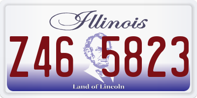 IL license plate Z465823