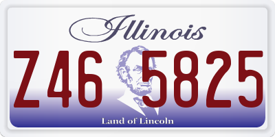 IL license plate Z465825