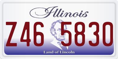 IL license plate Z465830