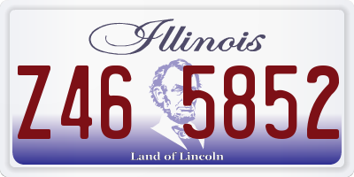 IL license plate Z465852
