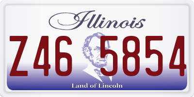 IL license plate Z465854