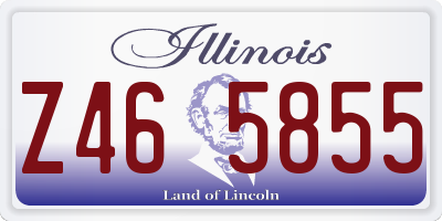 IL license plate Z465855