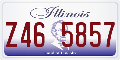IL license plate Z465857