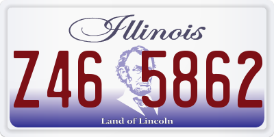 IL license plate Z465862