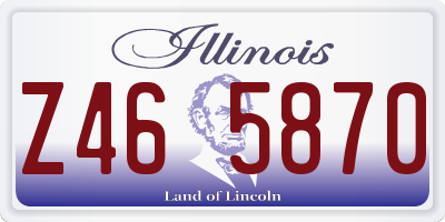 IL license plate Z465870