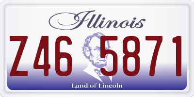 IL license plate Z465871