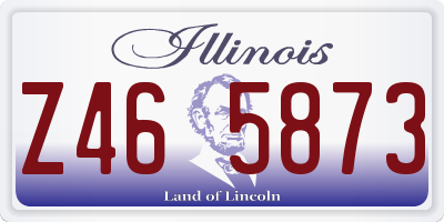 IL license plate Z465873