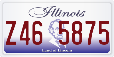 IL license plate Z465875