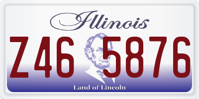 IL license plate Z465876