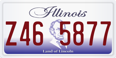 IL license plate Z465877