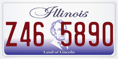 IL license plate Z465890