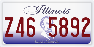 IL license plate Z465892