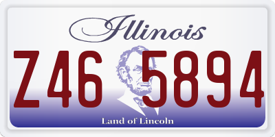 IL license plate Z465894