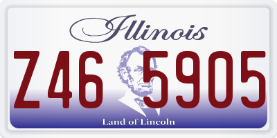 IL license plate Z465905
