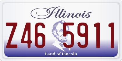 IL license plate Z465911