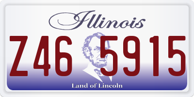 IL license plate Z465915