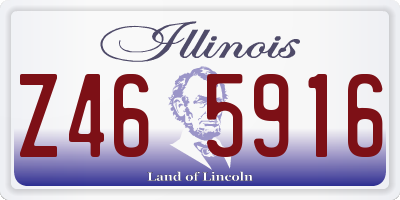 IL license plate Z465916