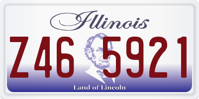 IL license plate Z465921