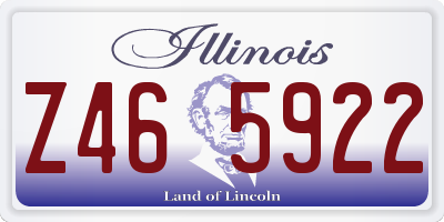 IL license plate Z465922