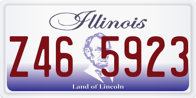 IL license plate Z465923