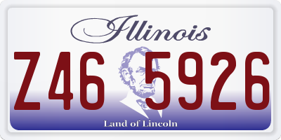 IL license plate Z465926