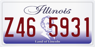 IL license plate Z465931