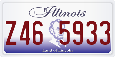 IL license plate Z465933