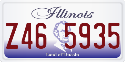 IL license plate Z465935