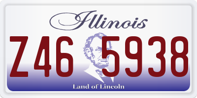 IL license plate Z465938