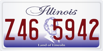 IL license plate Z465942