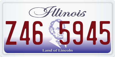IL license plate Z465945