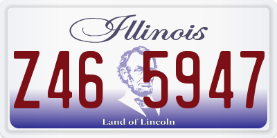 IL license plate Z465947