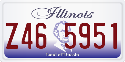 IL license plate Z465951