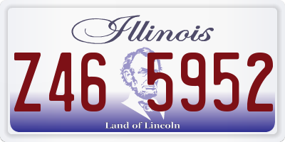 IL license plate Z465952