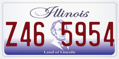 IL license plate Z465954