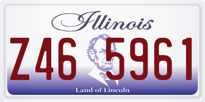 IL license plate Z465961