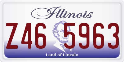IL license plate Z465963