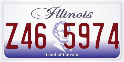 IL license plate Z465974
