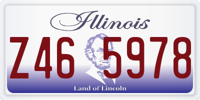 IL license plate Z465978
