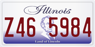 IL license plate Z465984