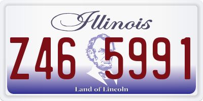 IL license plate Z465991