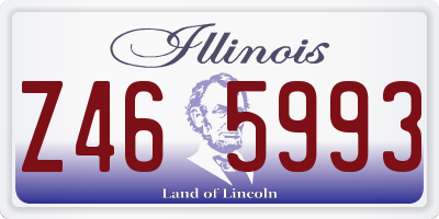 IL license plate Z465993