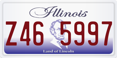 IL license plate Z465997