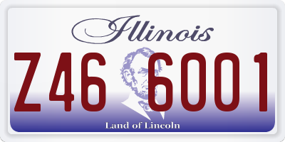 IL license plate Z466001