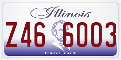 IL license plate Z466003